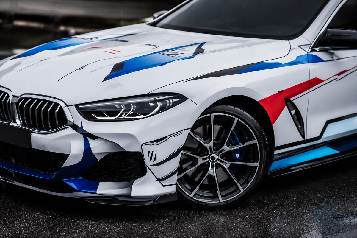 GSC Carbon Fiber BMW G16 8 Series Gran Coupe Front Bumper Aero Fins