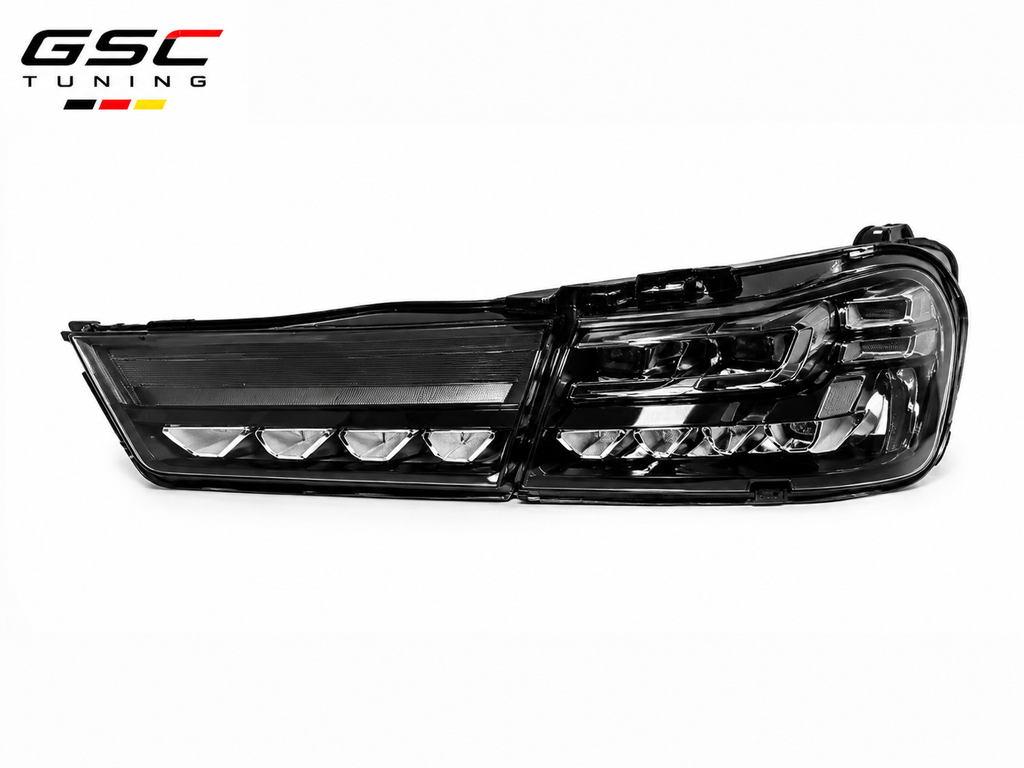GSC Dragon Scale Style Sequential LED Taillight Assembly Set for BMW 3 Series G20 / G28 / M4 G82 2019-2022 – White-Base Design