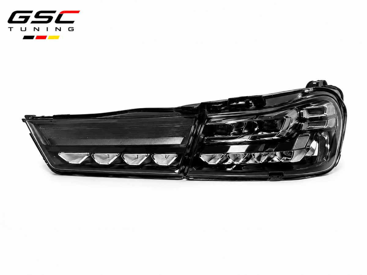 GSC Dragon Scale Style Sequential LED Taillight Assembly Set for BMW 3 Series G20 / G28 / M4 G82 2019-2022 – White-Base Design