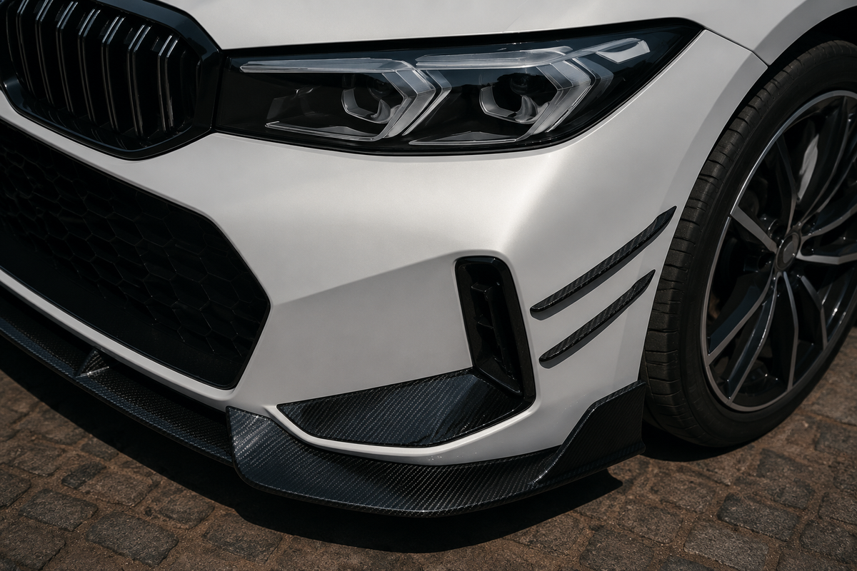 GSC Carbon Fiber BMW G20 G28 LCI Front Bumper Canards / Air Splitters