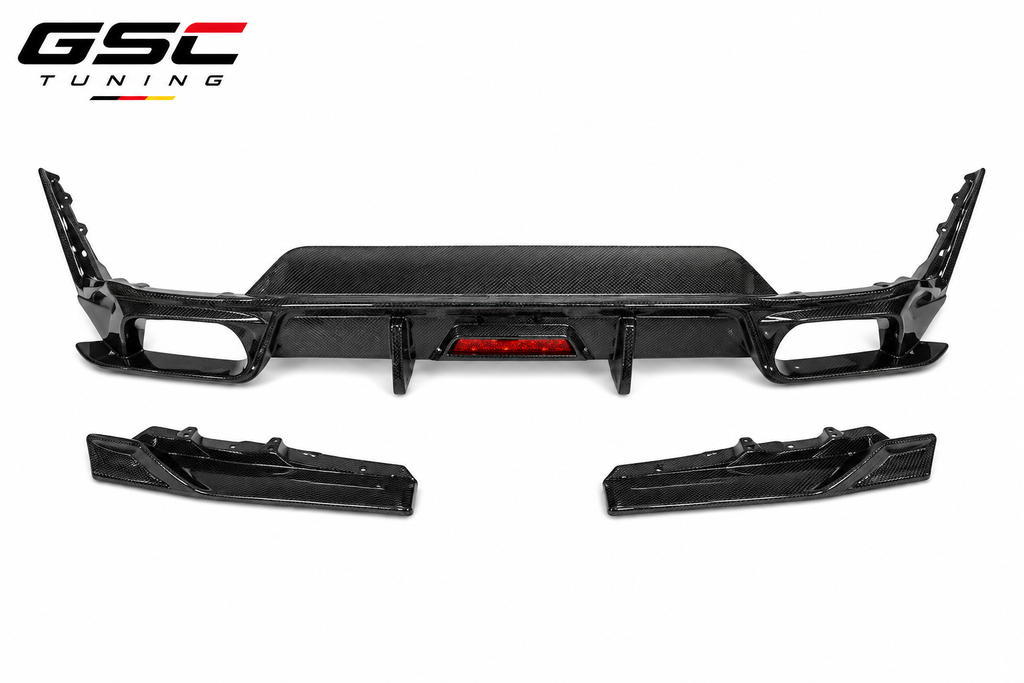BMW G20/G28 LCI Carbon Fiber Rear Lip Spoiler with Side Extensions