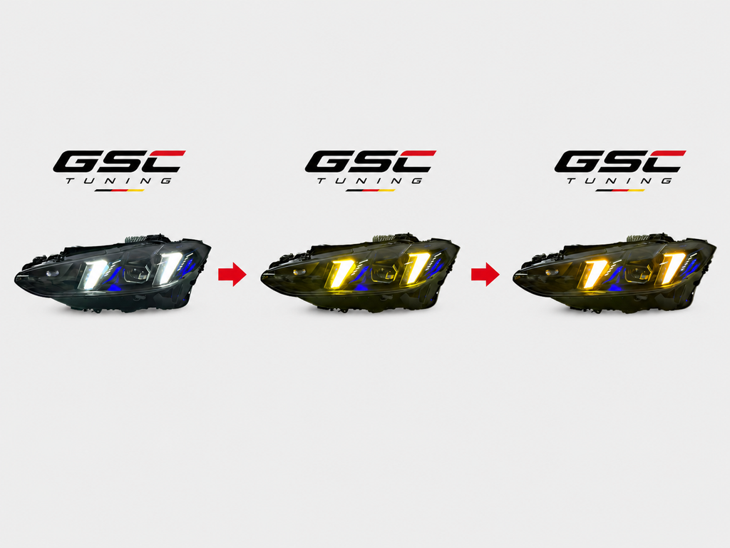 GSC Tri-Color LED Headlight Assembly Set for BMW 4 Series G22 2021-2024