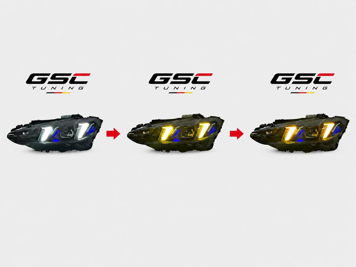 GSC Tri-Color LED Headlight Assembly Set for BMW 4 Series G22 2021-2024