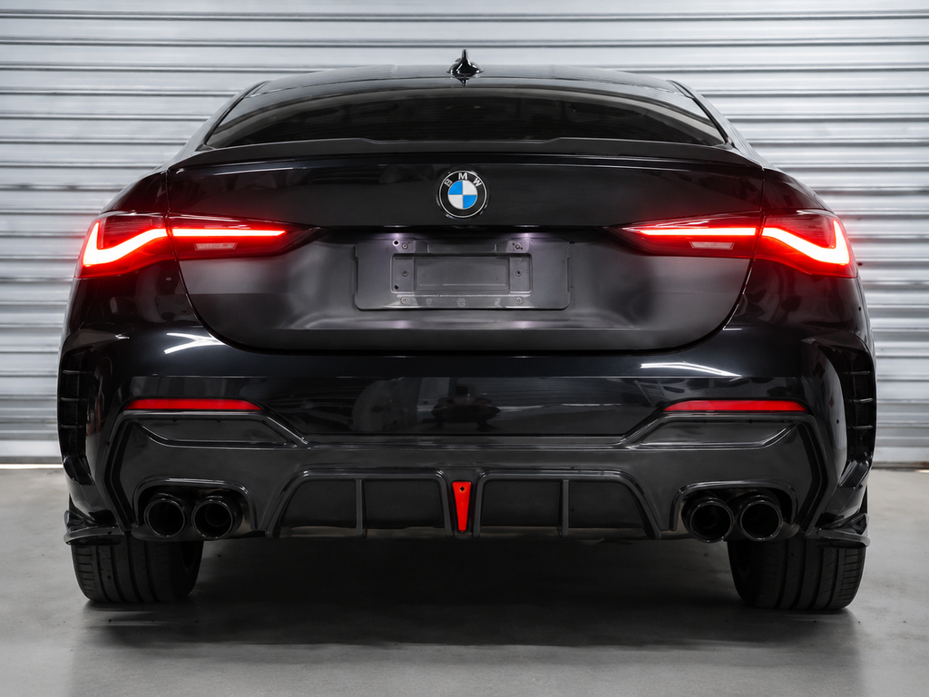 GSC Carbon Fiber BMW G22 G23 4 Series Rear Diffuser with Side Extensions