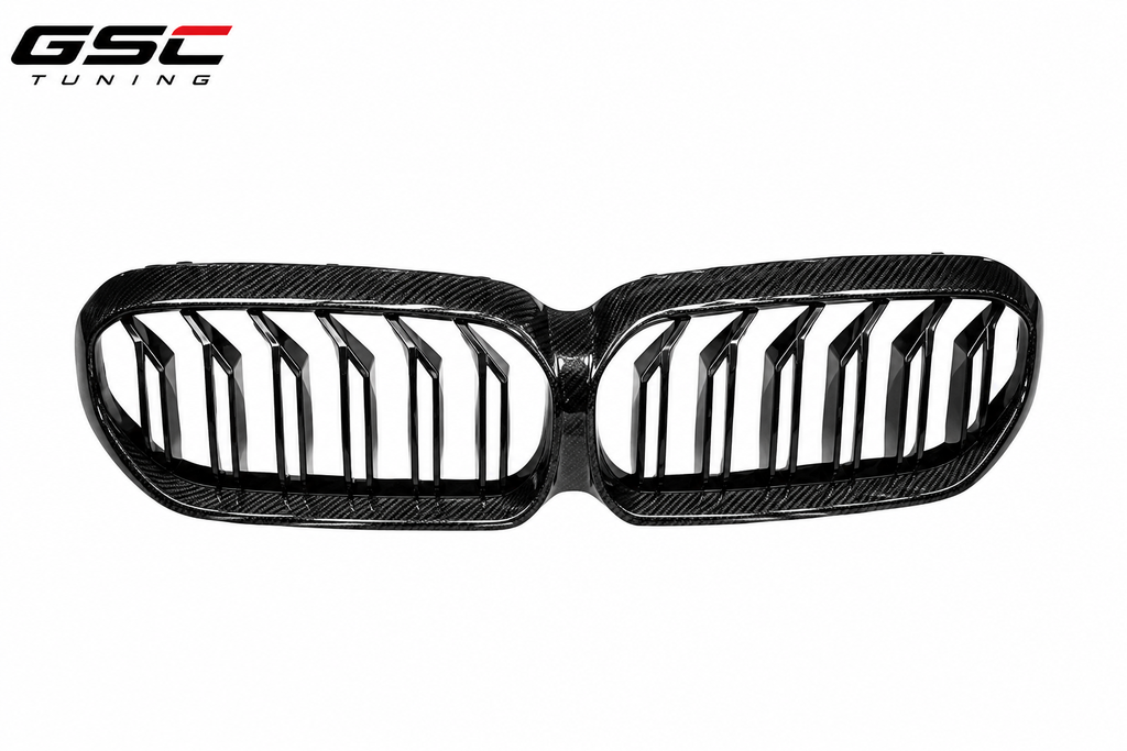 GSC BMW G30 G38 LCI Carbon Fiber Double Slat Kidney Grille