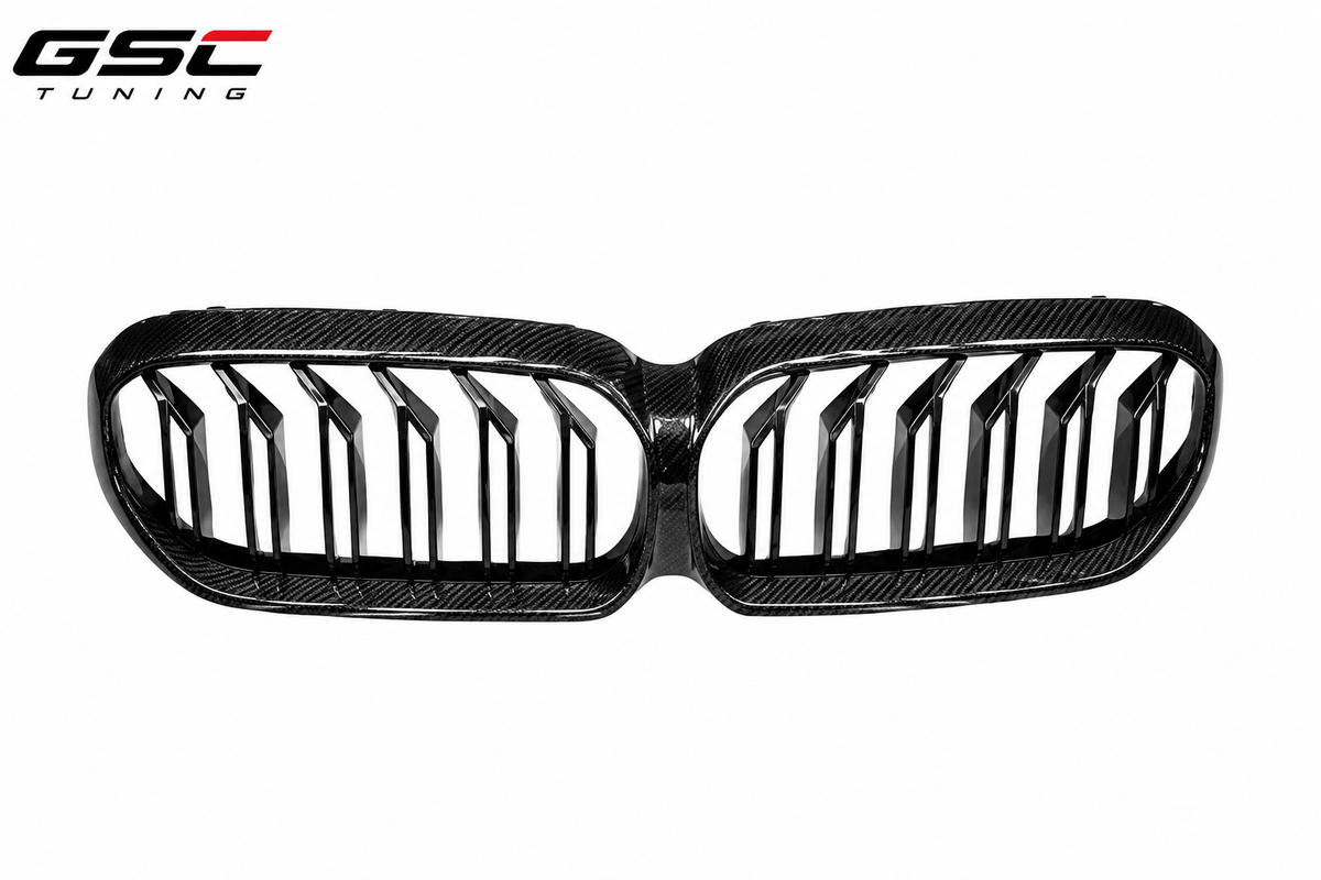 GSC BMW G30 G38 LCI Carbon Fiber Double Slat Kidney Grille