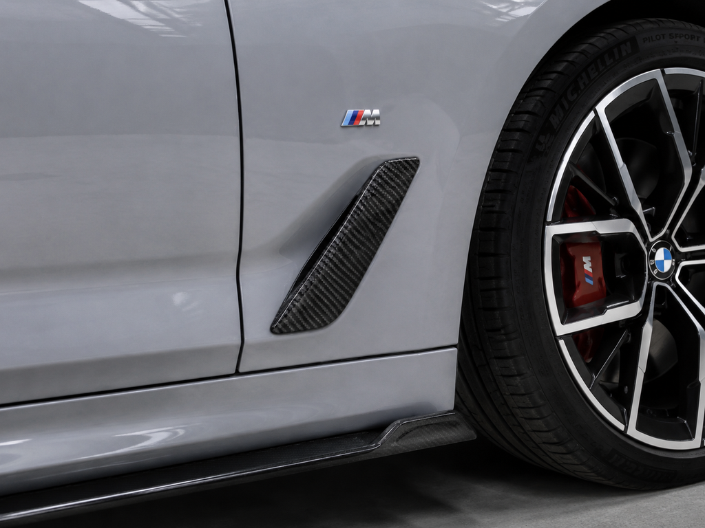 GSC BMW G30 G38 LCI Carbon Fiber Side Fender Grille Trim