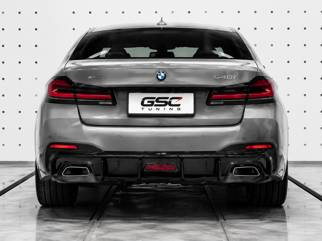 GSC BMW G30 G38 LCI 5 Series Carbon Fiber Rear Diffuser