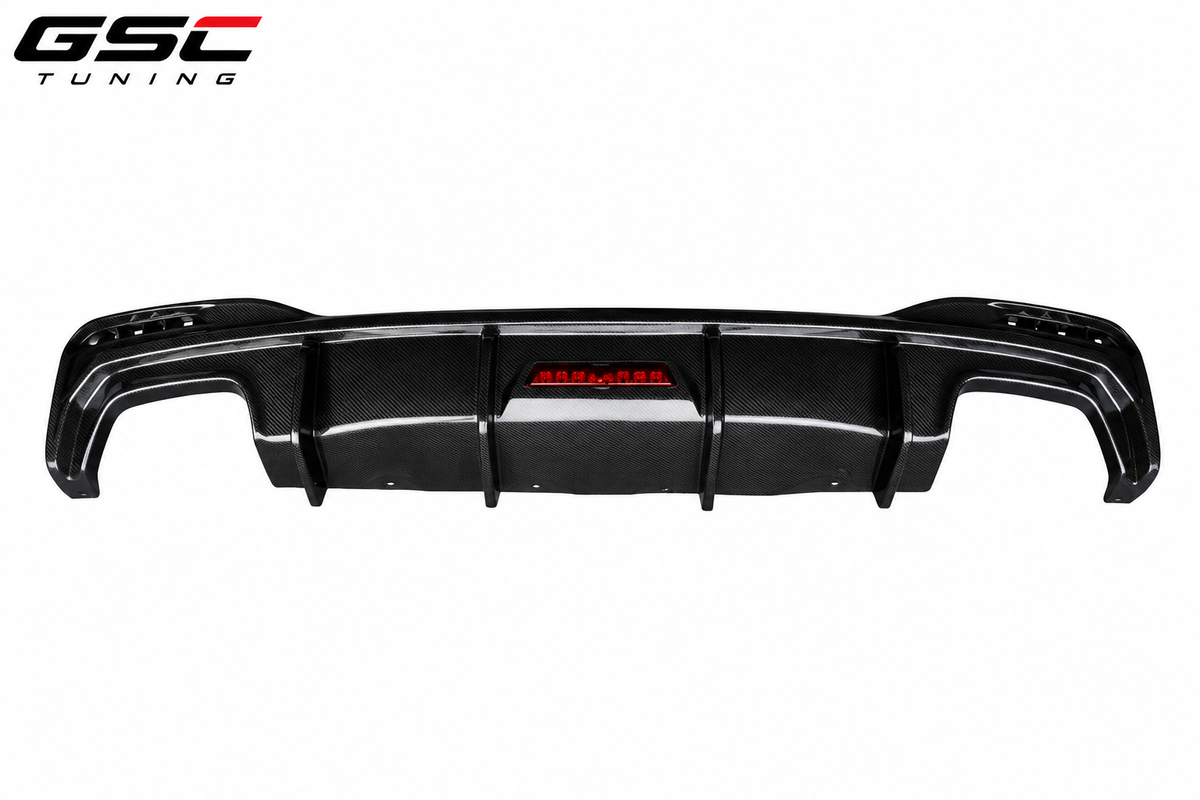 GSC BMW G30 G38 LCI 5 Series Carbon Fiber Rear Diffuser