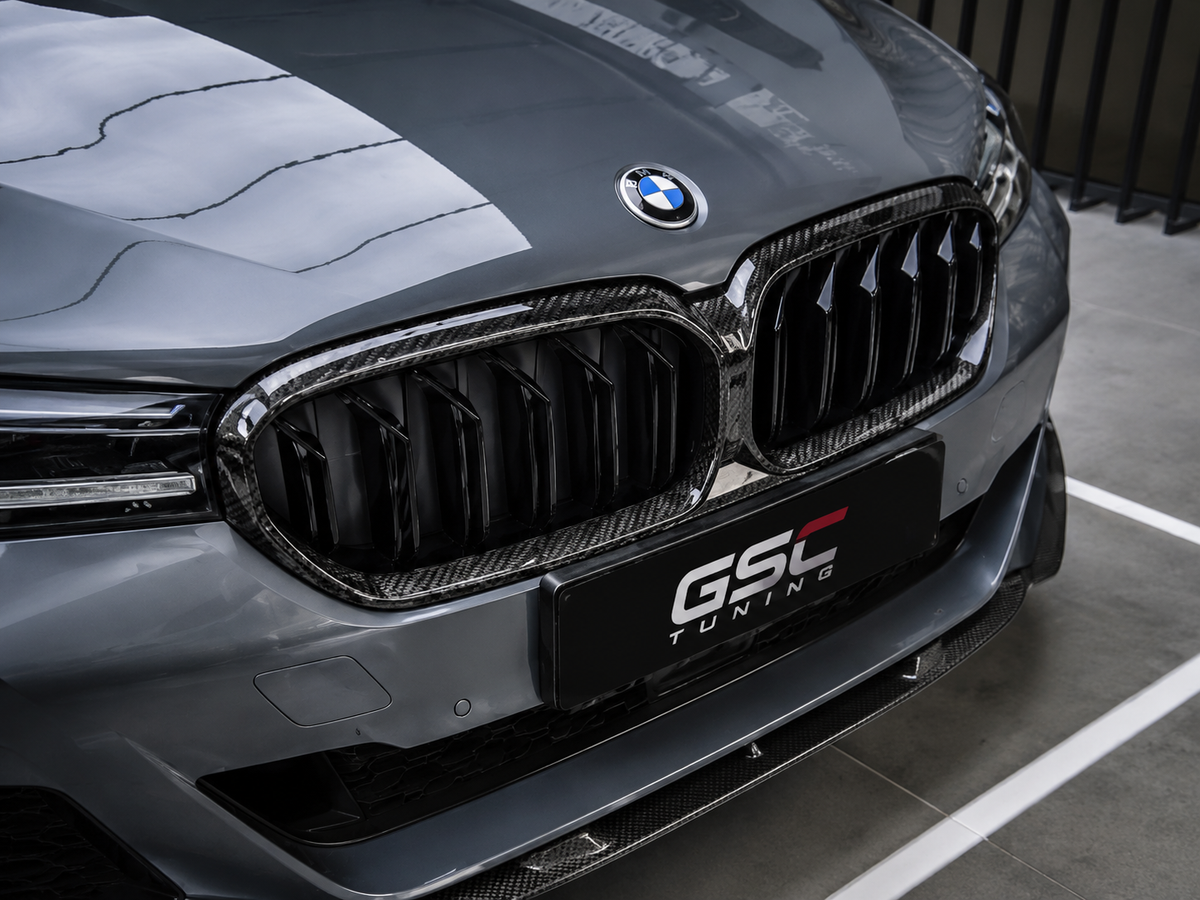 GSC BMW G30 G38 LCI Carbon Fiber Double Slat Kidney Grille