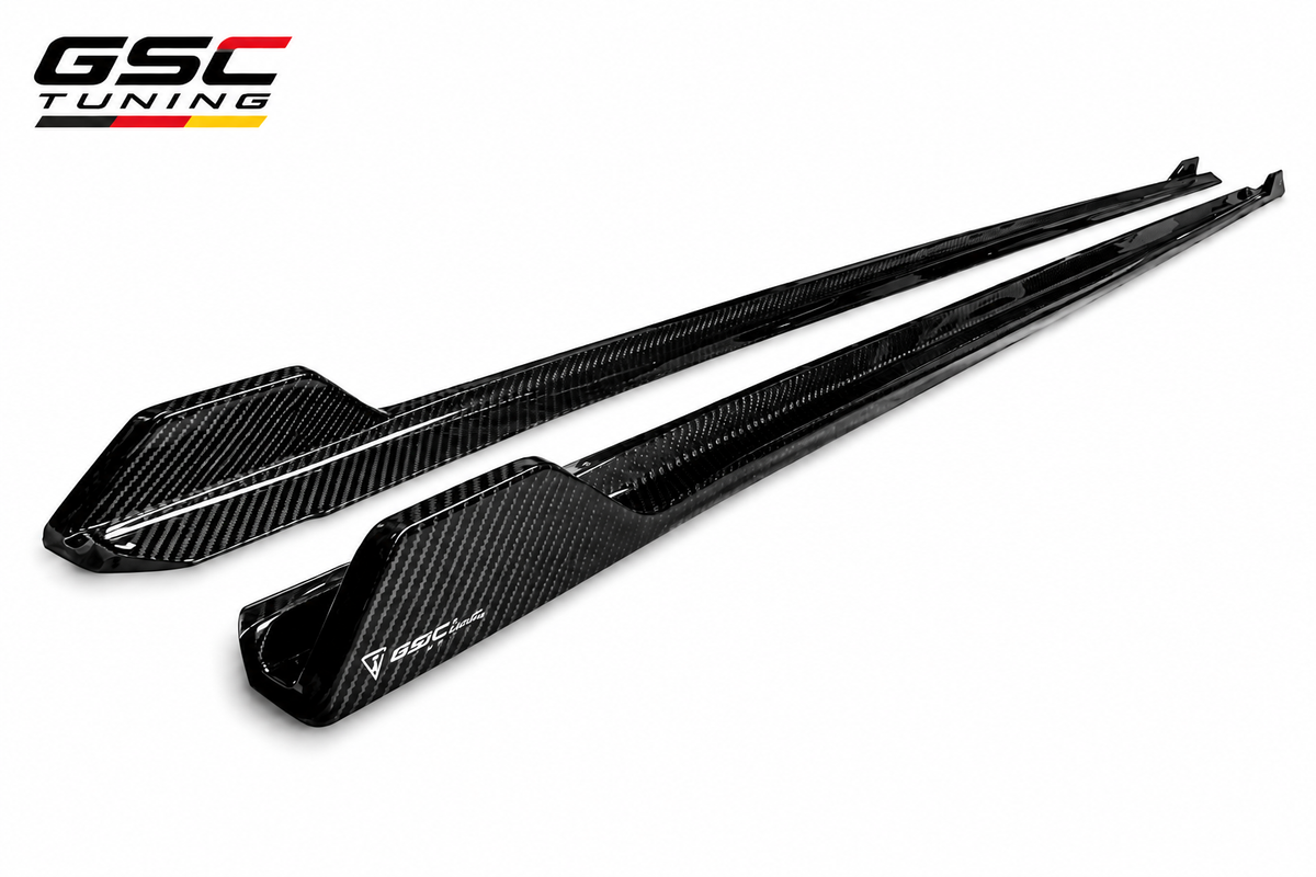 GSC BMW G30 G38 5 Series Standard Wheelbase Carbon Fiber Side Skirts
