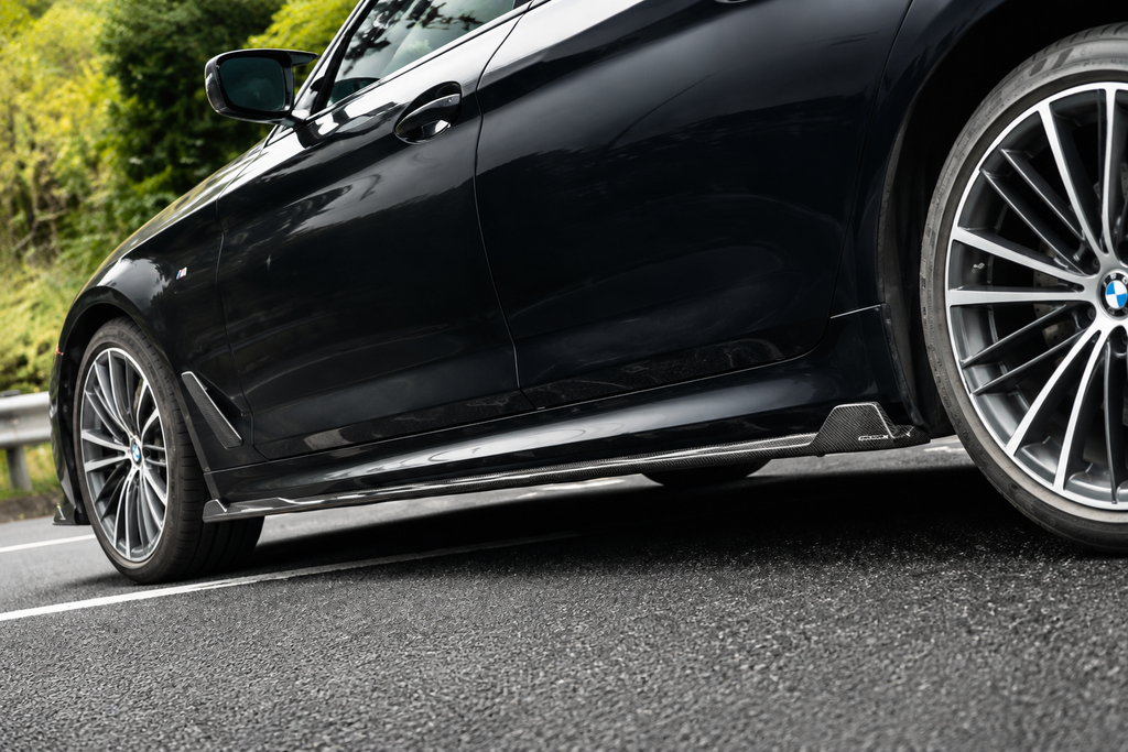 GSC BMW G30 G38 5 Series Standard Wheelbase Carbon Fiber Side Skirts