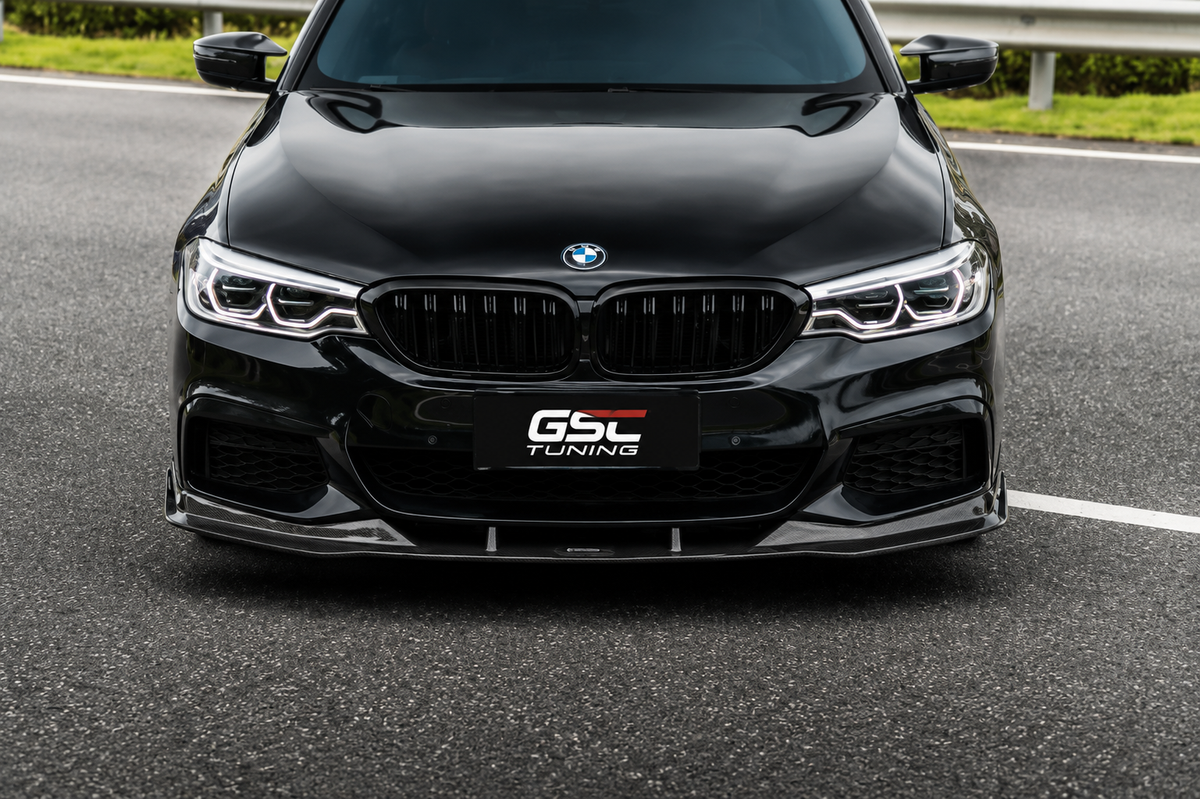 BMW G30 G38 5 Series Carbon Fiber Front Lip Splitter