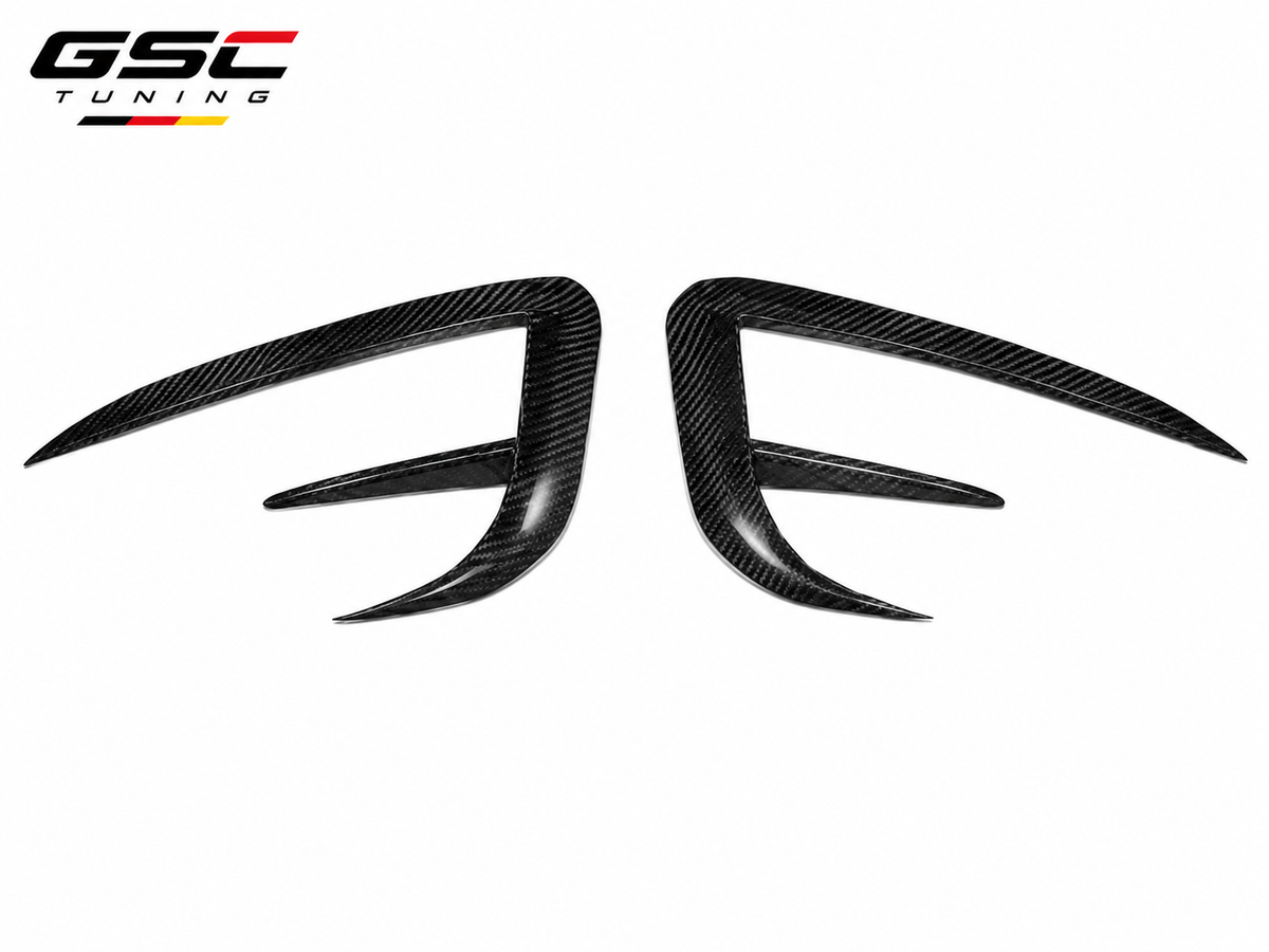 GSC Carbon Fiber Front Fog Light Surrounds for Tesla Model Y 2021-2023