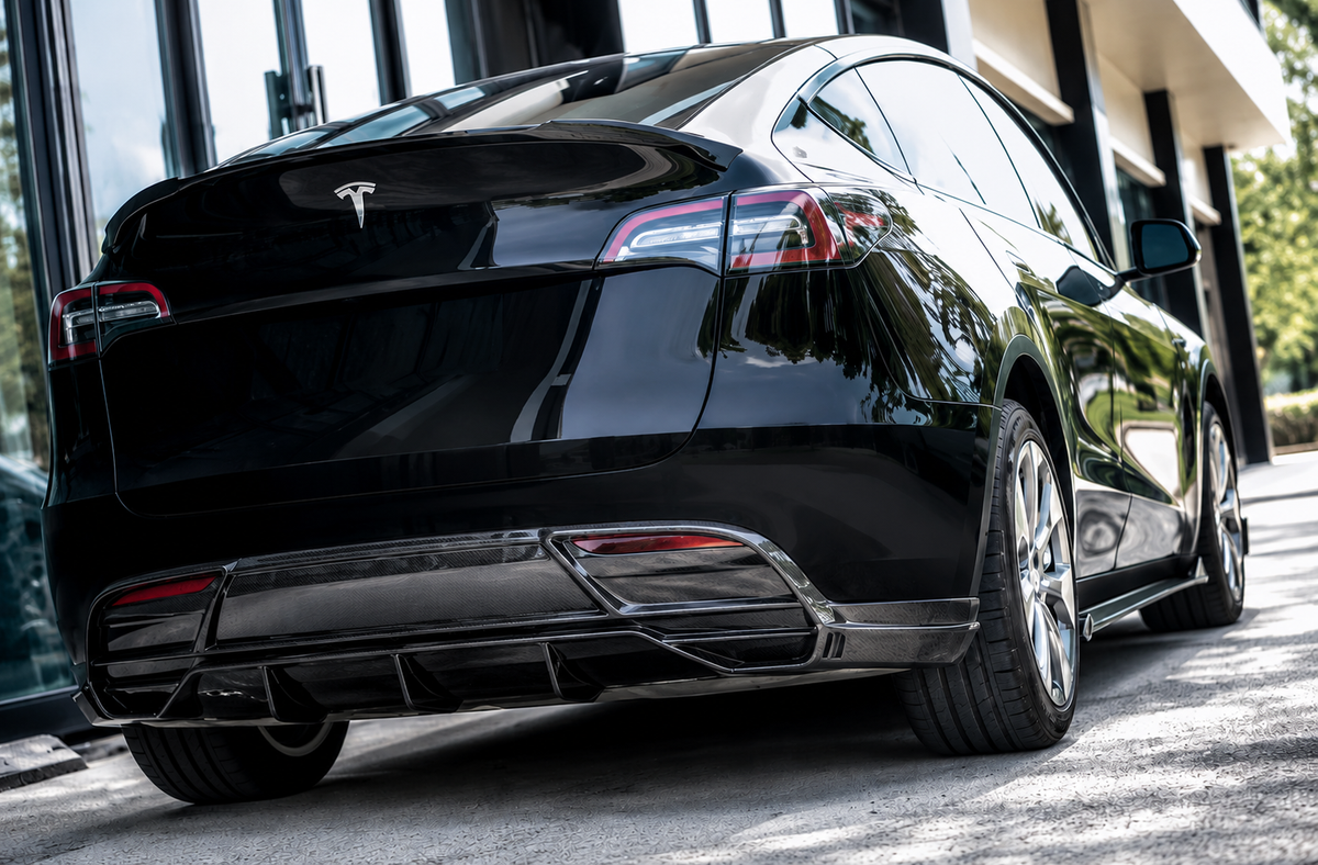 GSC Carbon Fiber Rear Diffuser for Tesla Model Y 2021-2023