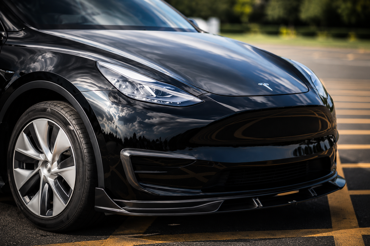 GSC Carbon Fiber Front Fog Light Surrounds for Tesla Model Y 2021-2023