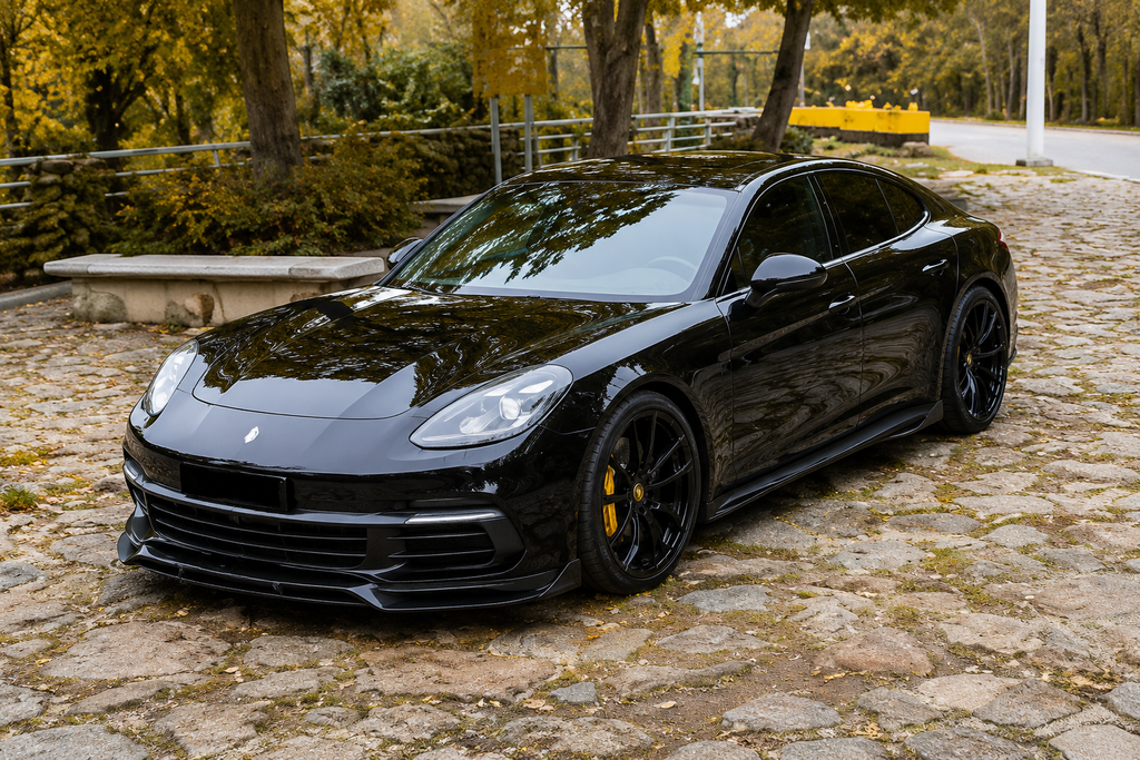 GSC Carbon Fiber Front Lip Spoiler For Porsche Panamera 971 2017-2023