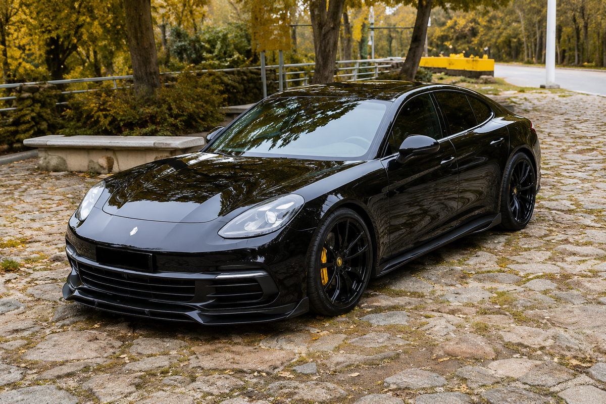 GSC Carbon Fiber Front Lip Spoiler For Porsche Panamera 971 2017-2023