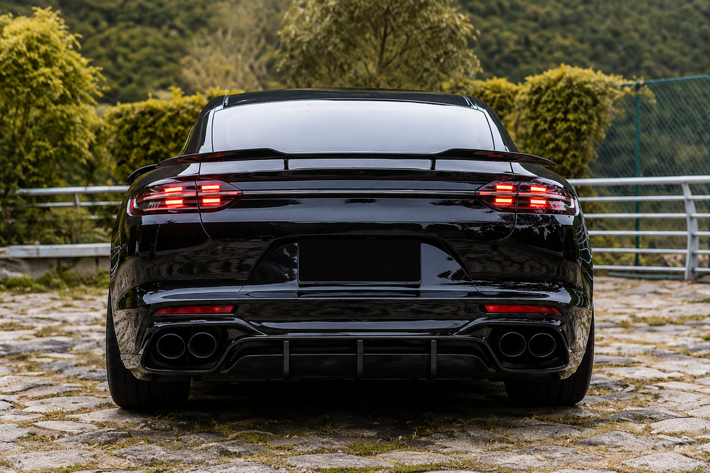 GSC Carbon Fiber Rear Diffuser For Porsche Panamera 971 2017-2023