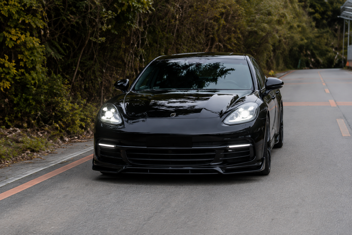 GSC Carbon Fiber SD Style Front Lip Spoiler For Porsche Panamera 971 2017-2023