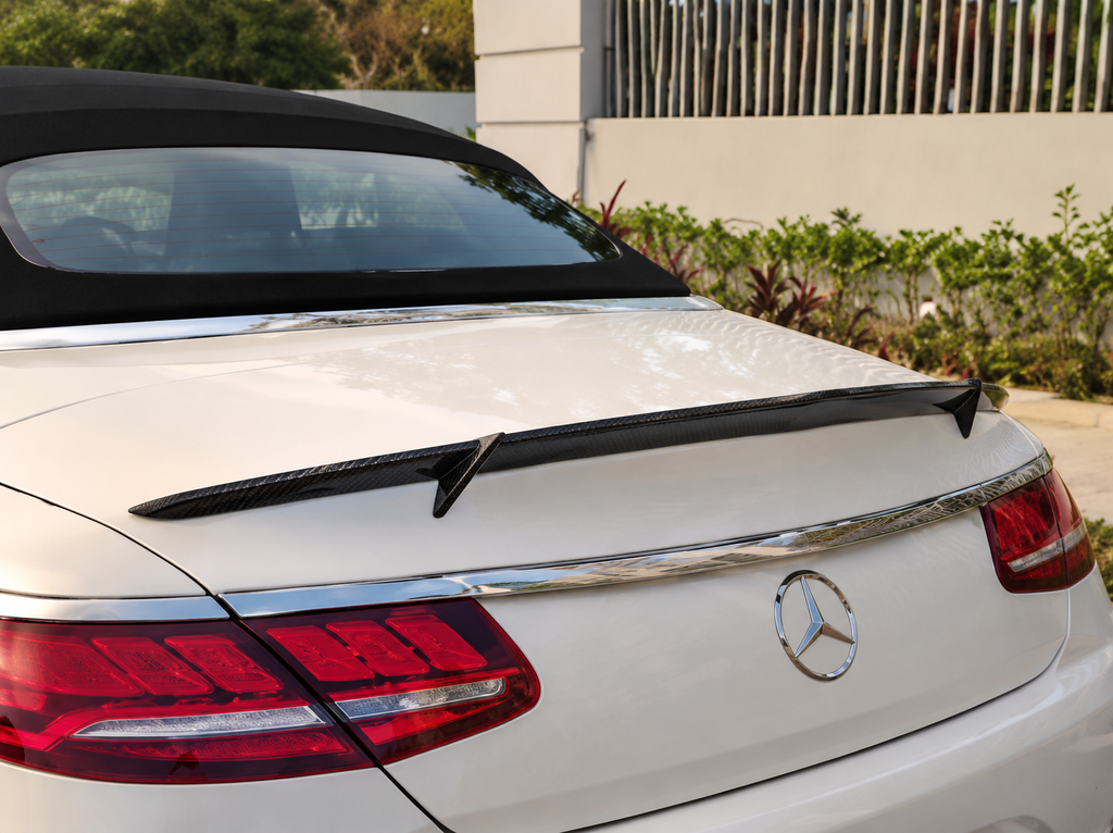 GSC Dry Carbon Fiber Brabus Style Rear Spoiler Wing for Mercedes-Benz W217 S-Class Coupe