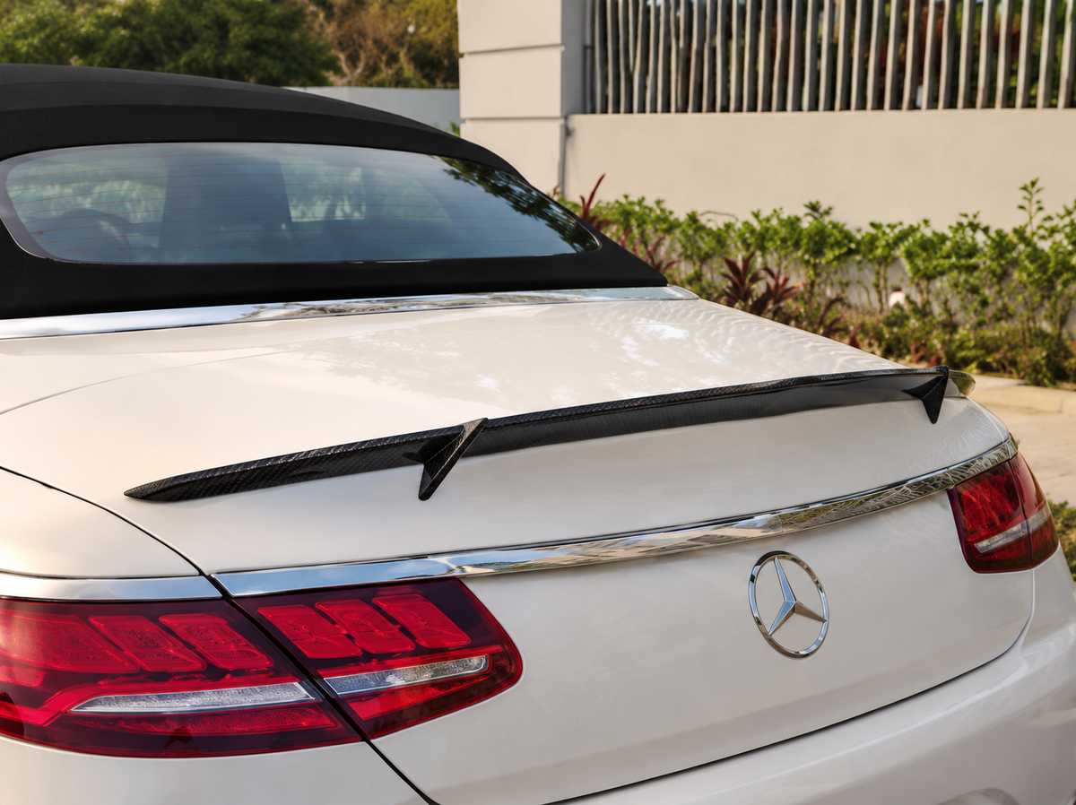 GSC Dry Carbon Fiber Brabus Style Rear Spoiler Wing for Mercedes-Benz W217 S-Class Coupe