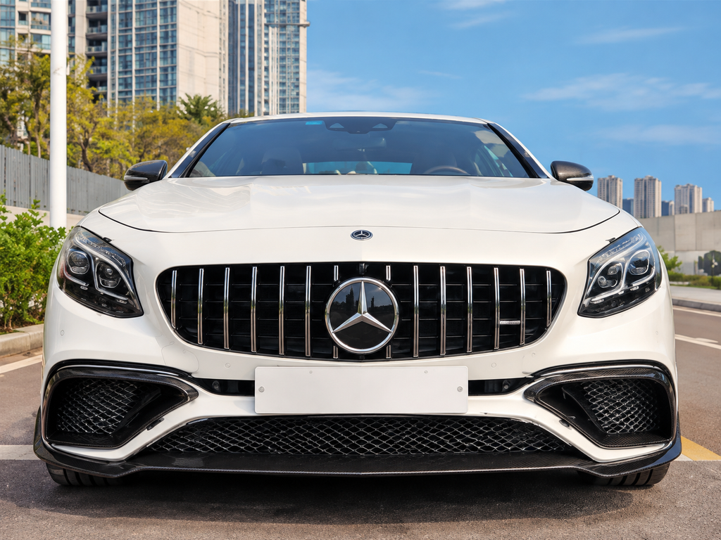 GSC Dry Carbon Fiber Brabus Style Front Lip Splitter for Mercedes-Benz W217 S-Class Coupe
