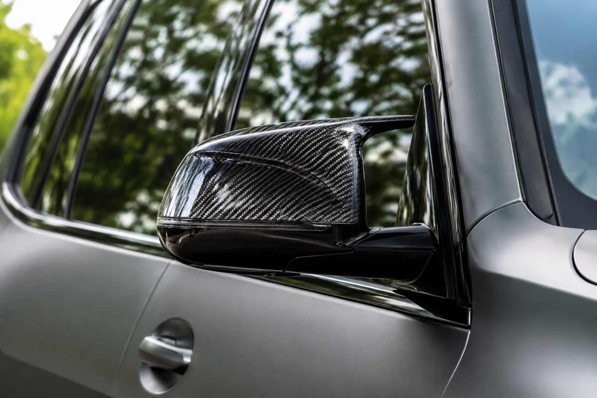 GSC Carbon Fiber BMW X5 G05/G18 Side Mirror Cover Caps Replacement