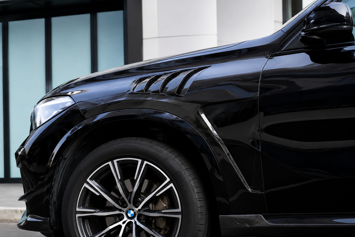GSC Carbon Fiber BMW X5 G05/G18 M Performance Style Front Fender Flares (Carbon Fiber Wings)
