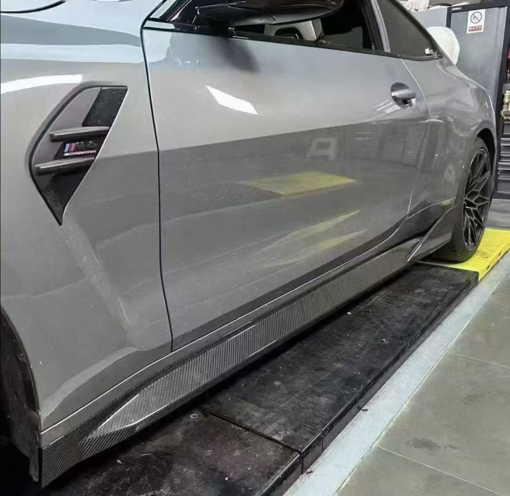 GSC Carbon Fibre Side Skirt Extensions for BMW M3 G80