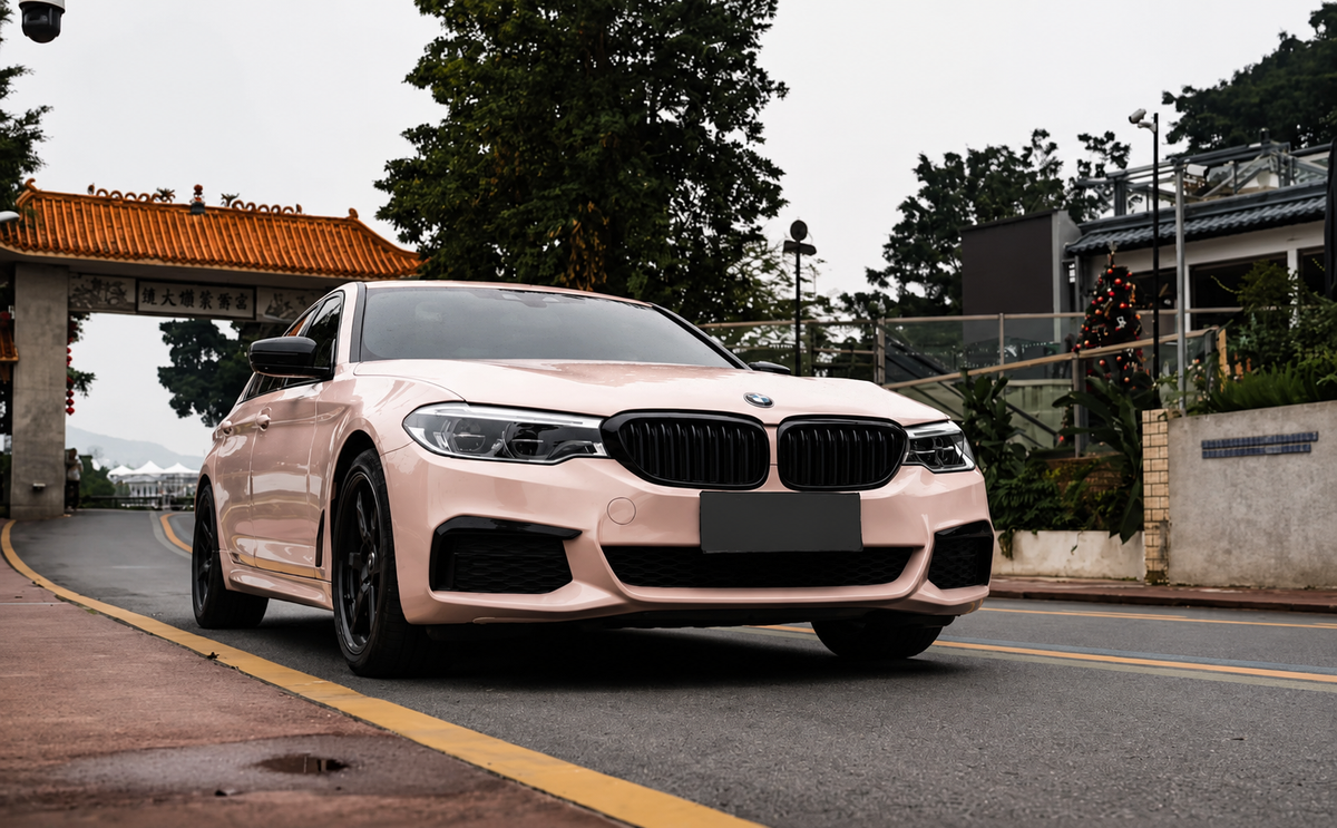 Mirror Sky Pink TPU Color PPF – Soft Metallic Pink Paint Protection Film