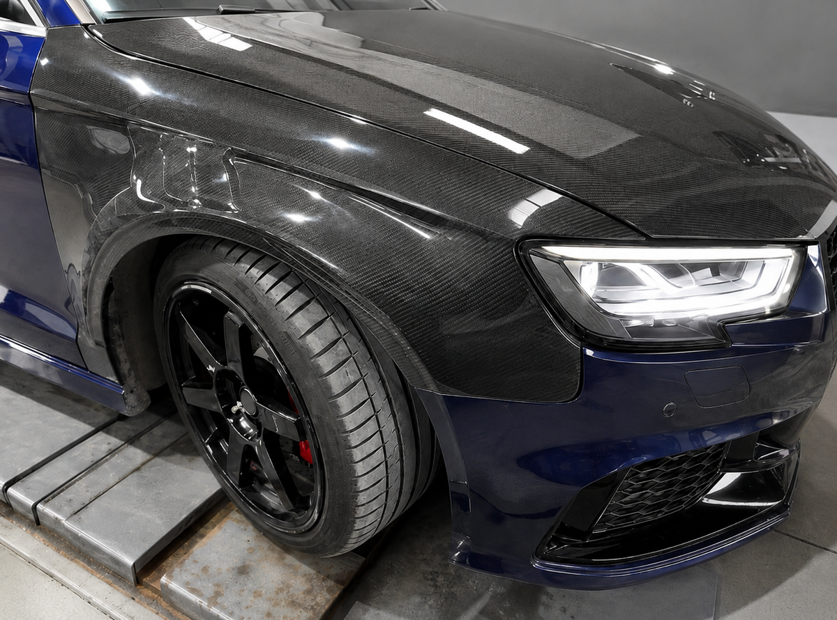 GSC Dry Carbon Fiber Front Fenders For Audi A3/S3 8V 2013-2020